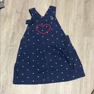 4/$20 Navy Blue Heart Patterned Dress